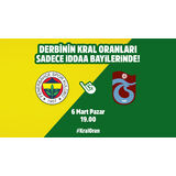 Fenerbahçe-Trabzonspor maçının Kral Oranlar’ı sadece iddaa bayilerinde