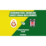Galatasaray-Beşiktaş maçının Kral Oranlar’ı sadece iddaa bayilerinde