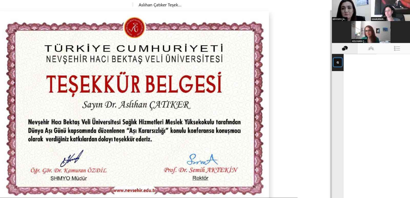 NEVÜ’de ’Aşı Kararsızlığı’ konulu panel düzenlendi