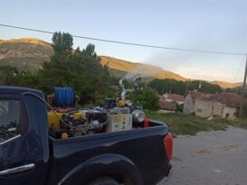Nevşehir’in 153 köyü sinek ve haşerelere karşı ilaçlanıyor