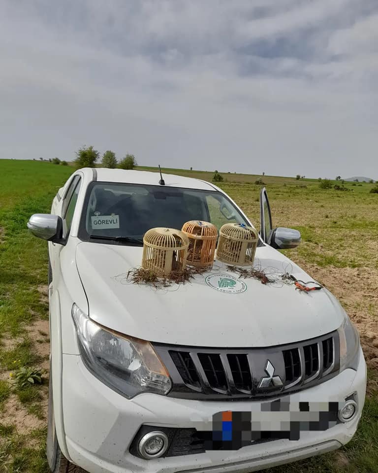 Nevşehir’de tuzakla keklik avlayan 2 kişi yakalandı
