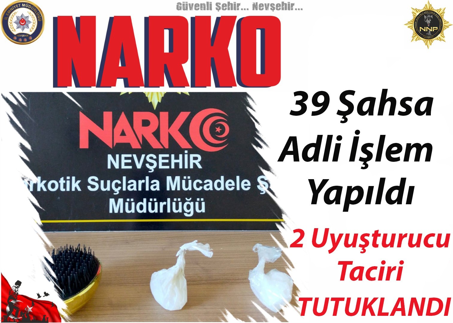 Nevşehir’de uyuşturucu operasyonu