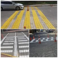 Yaya yolları boyandı, yol yama çalışmaları yapıldı