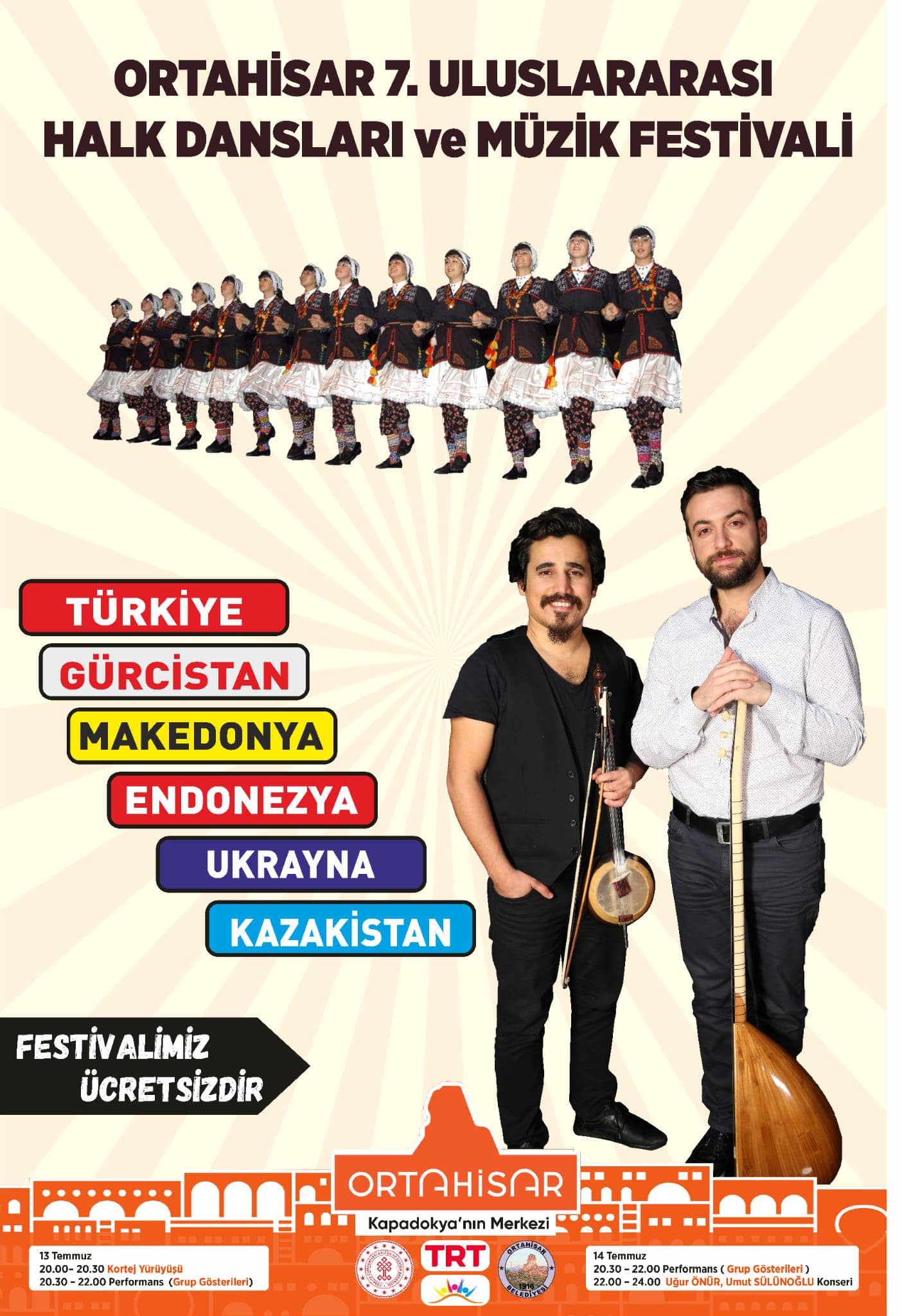 Ortahisar’da halk dansları ve müzik festivaline davetlisiniz
