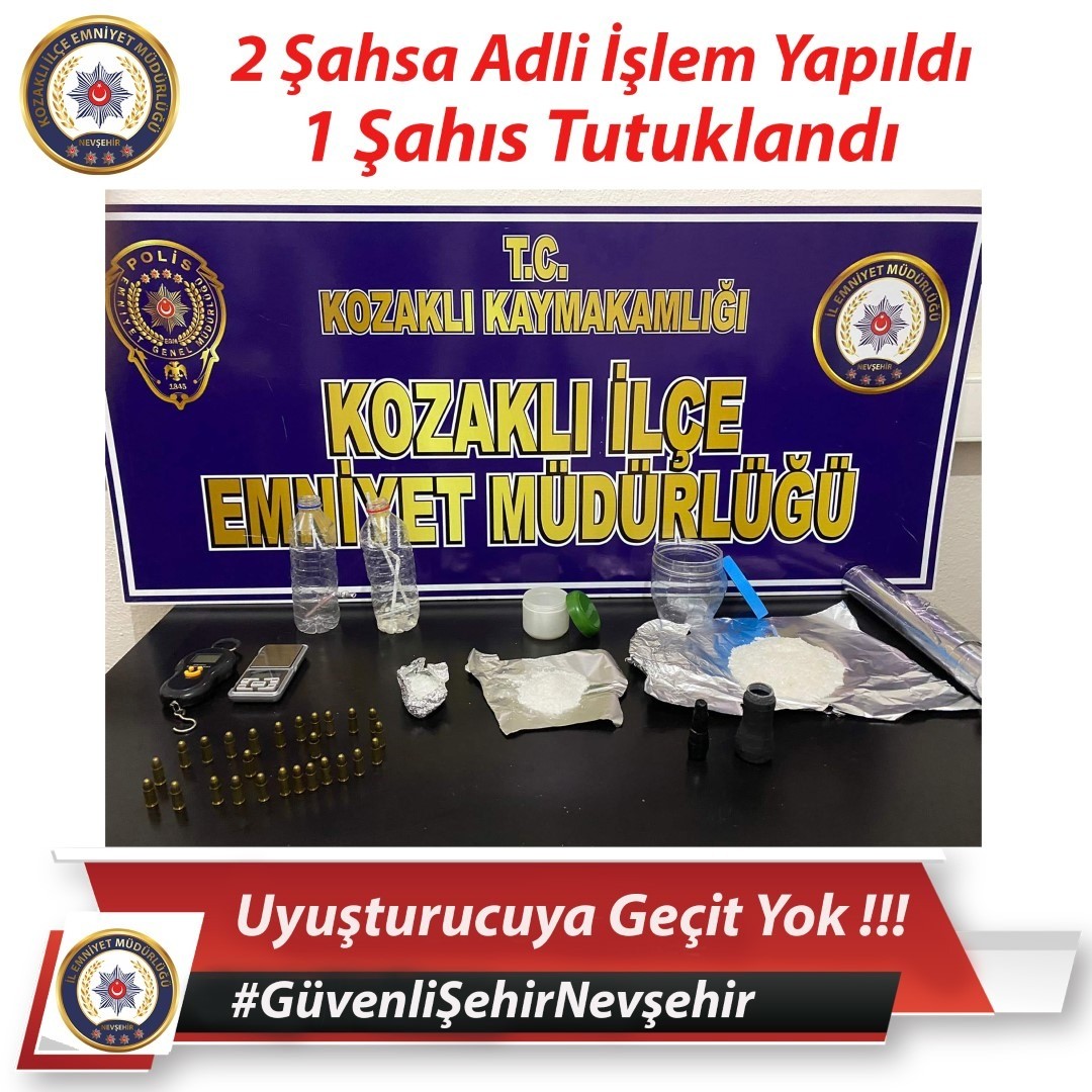 Nevşehir’de uyuşturucudan 1 kişi tutuklandı