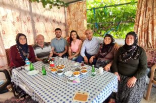 NEVBİAD Başkanı Tekin burs verdikleri öğrencilerin ailelerini ziyaret