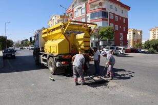 Nevşehir’de Rögar Kapakları Asfalt Seviyesine Getiriliyor