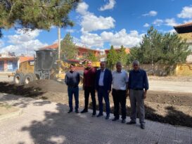 Suvermez’de asfalt yol çalışması