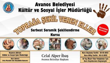 Serbest seramik şekillendirme kursu açılacak