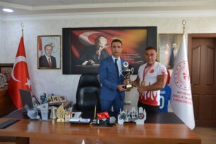 Şampiyon sporcudan Özdemir’e ziyaret