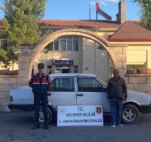 Hacıbektaş’ta çalınan otomobil Nevşehir’de bulundu