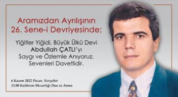 Abdullah Çatlı 26. Ölüm Yıldönümünde Anılacak
