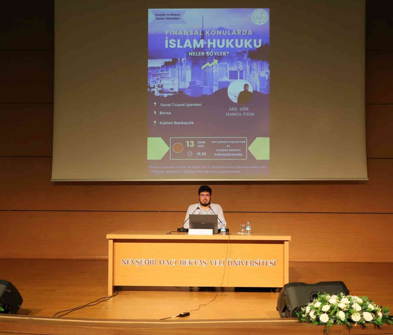 NEVÜ’de ‘Finansal Konularda İslam Hukuku Neler Söyler’ konulu söyleşi düzenlendi