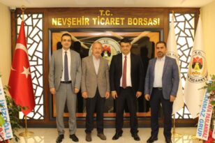 Solmaz ve Yılmaz’dan Borsa Başkanı Salaş’a Ziyaret