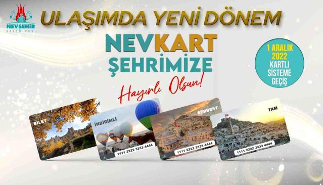 Nevşehir’de toplu taşımada kartlı ödeme