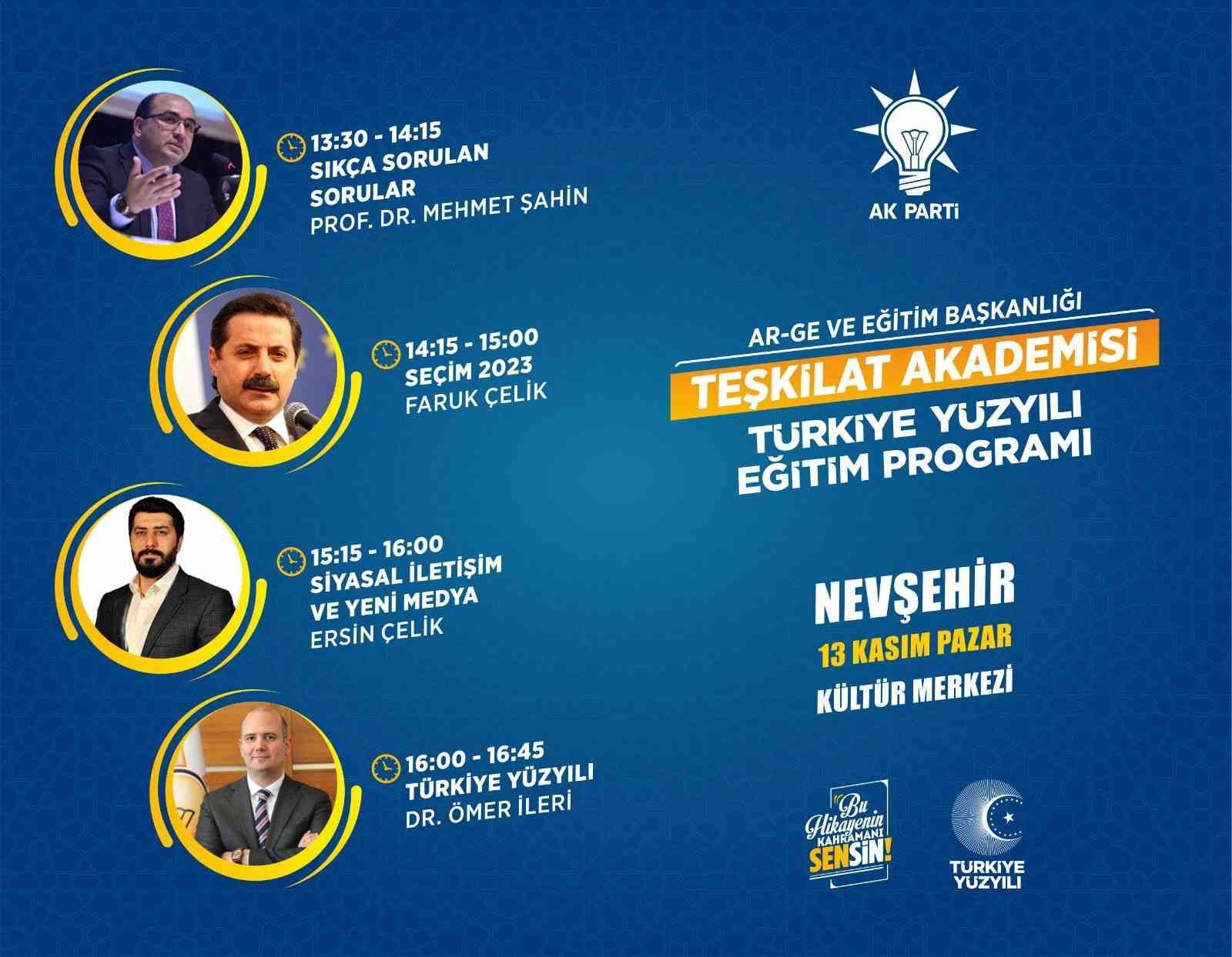 Ak Parti’de Teşkilat Akademisi başlıyor