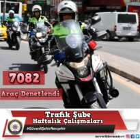 Nevşehir’de 7 bin 82 araç sürücüsü sorgulandı