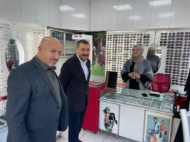 Açıkgöz esnaf ziyaretindeydi