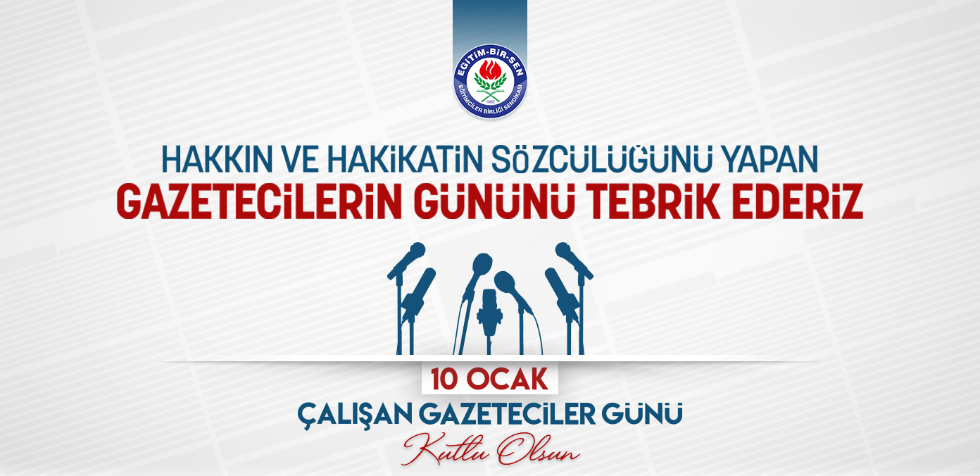 Hakkın ve hakikatin sözcülüğünü yapan gazetecilerin gününü tebrik ederiz