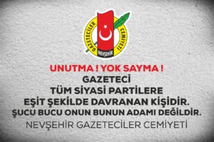 Türkiye Gazeteciler Cemiyeti: “Unutma! Yok Sayma!”