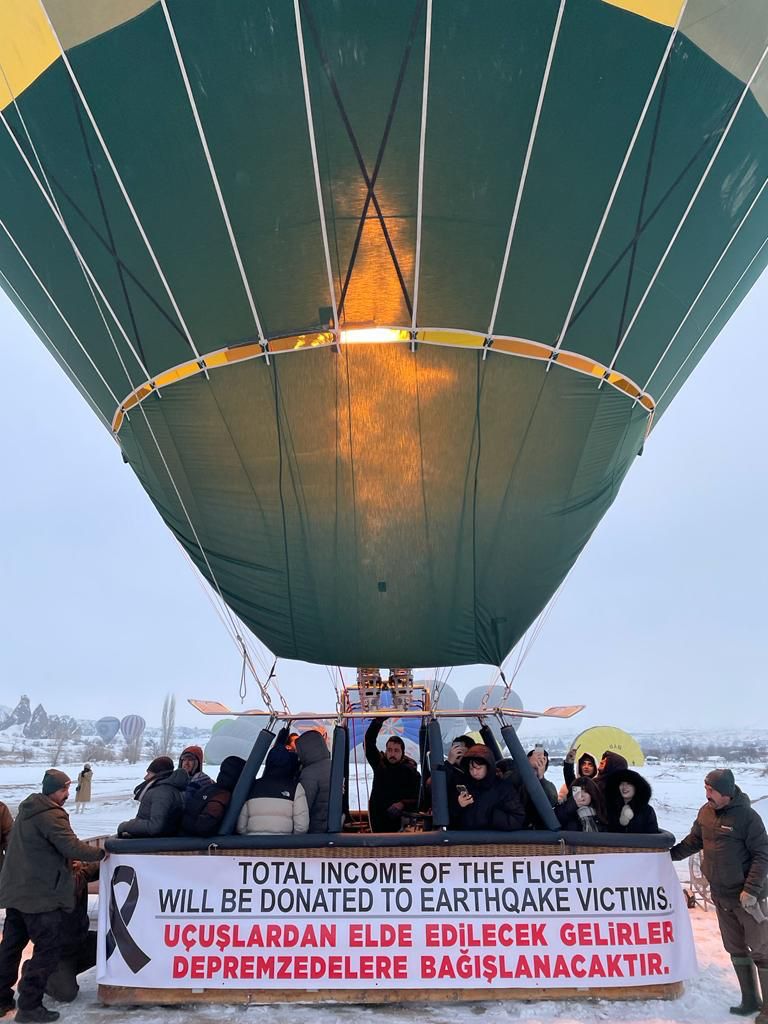 Balon Uçuşlarının Gelirleri Afet Bölgesine