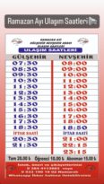 Gülşehir otobüslerine Ramazan ayı düzenlemesi