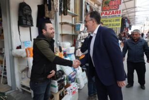 SAVRAN ESNAF ZİYARETLERİNDE BULUNDU