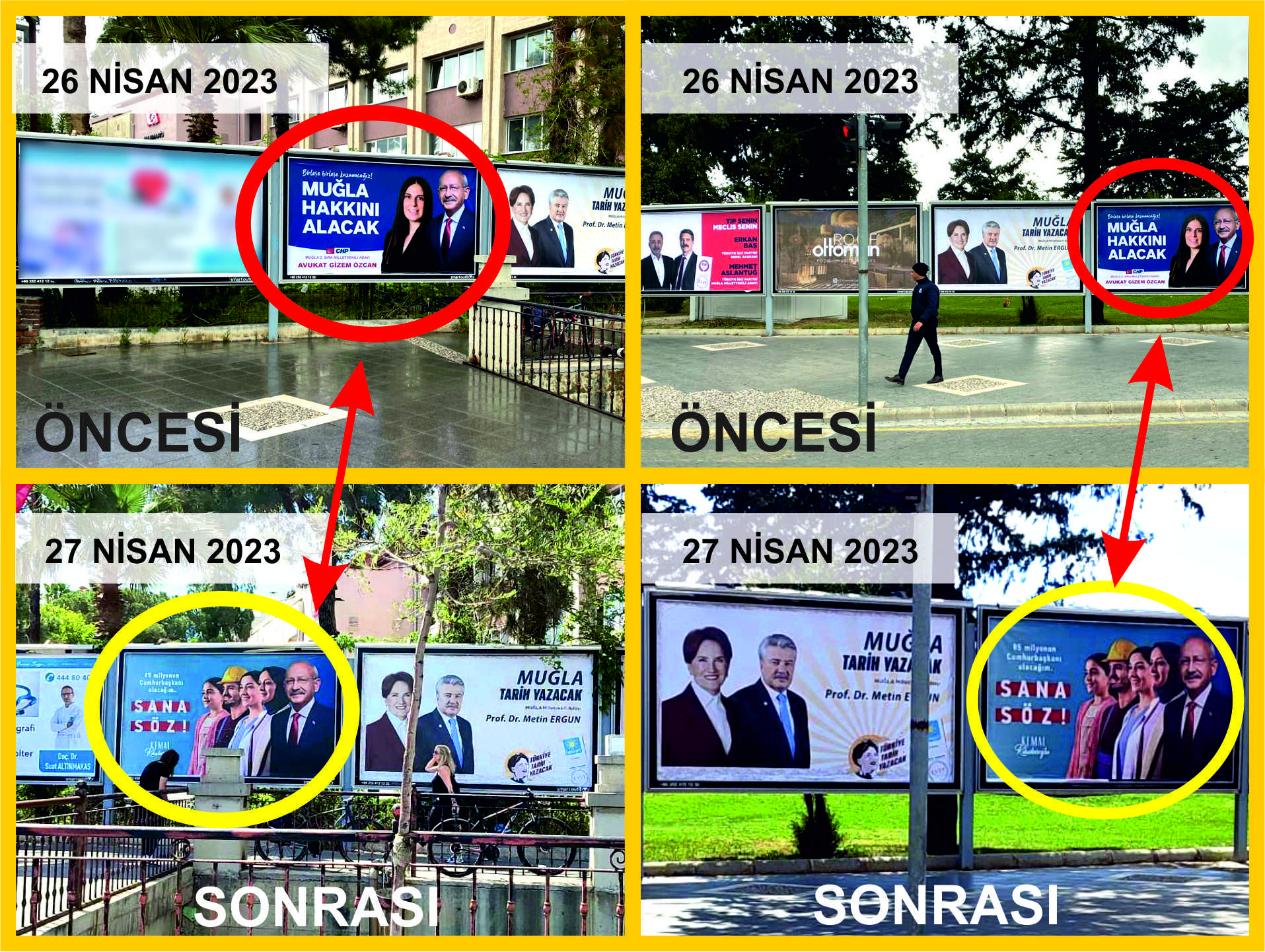 Kadın Milletvekili Adayının Afişlerini İndirdiler