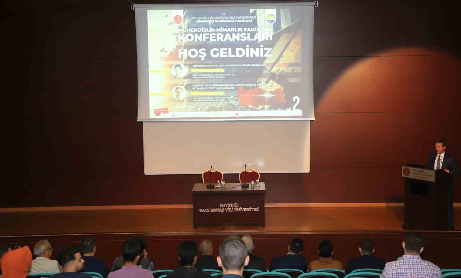 NEVÜ’de depreme dayanıklı yapılar ve yapılarda hasar tespit çalışmaları konuşuldu