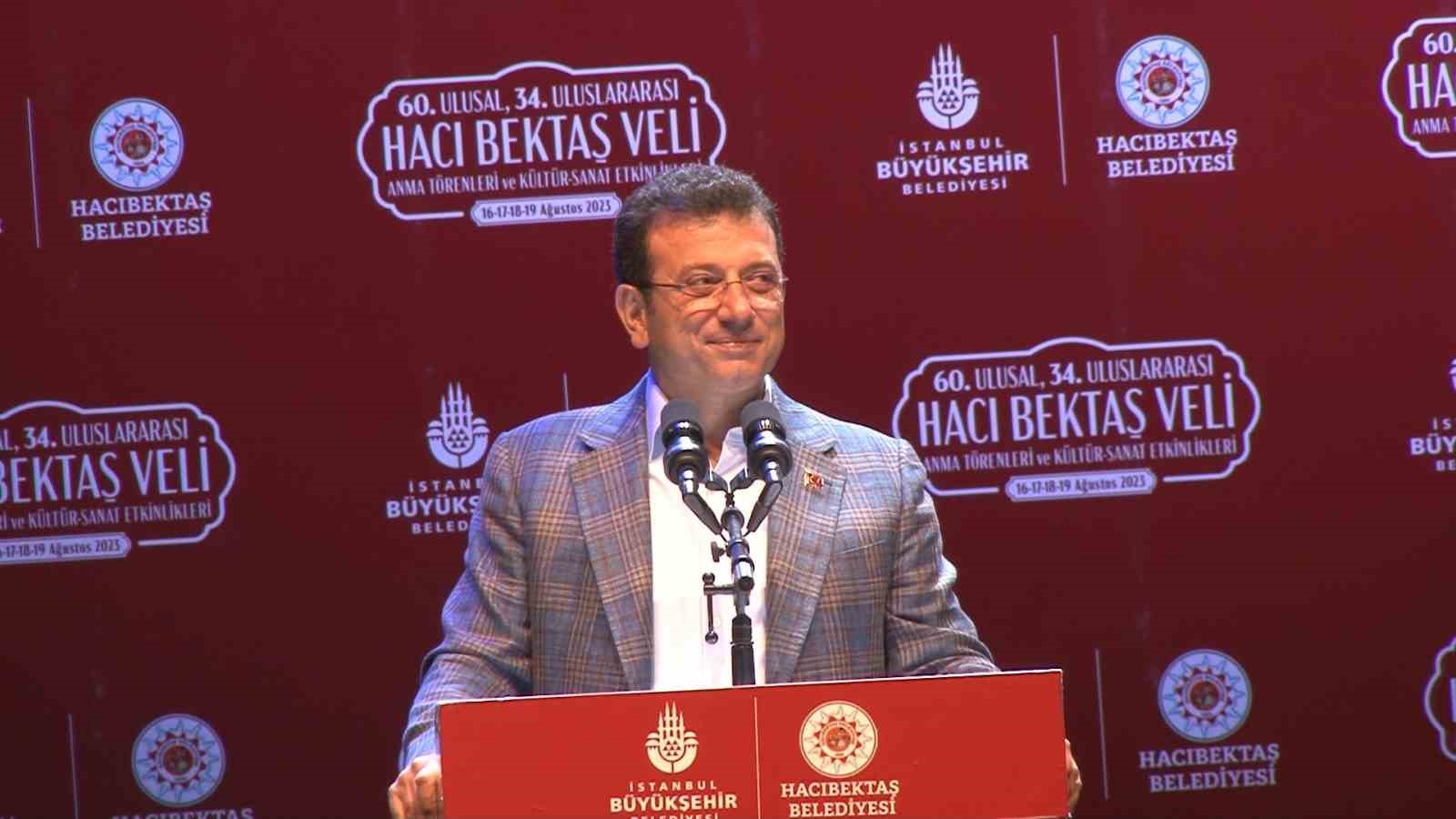 İBB Başkanı İmamoğlu, Nevşehir’de Hacı Bektaş Veli Anma Etkinlikleri’ne katıldı