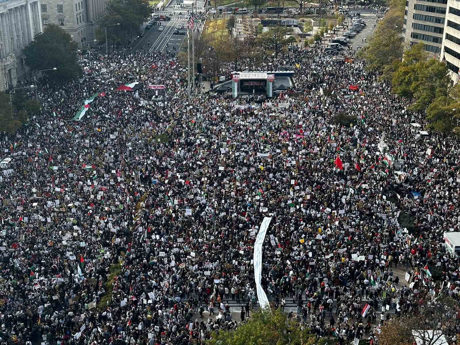 ABD’de Filistin’e destek gösterileri sürüyor