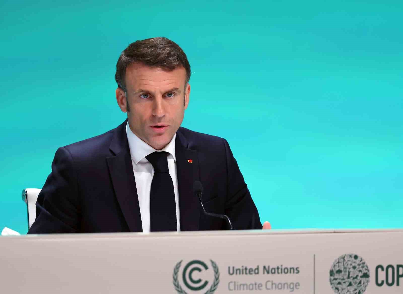 Macron: “Eğer İsrail’in güvenliği Filistinlilerin hayatları pahasına sağlanırsa bölgede İsrail için kalıcı bir güvenlik olamaz”