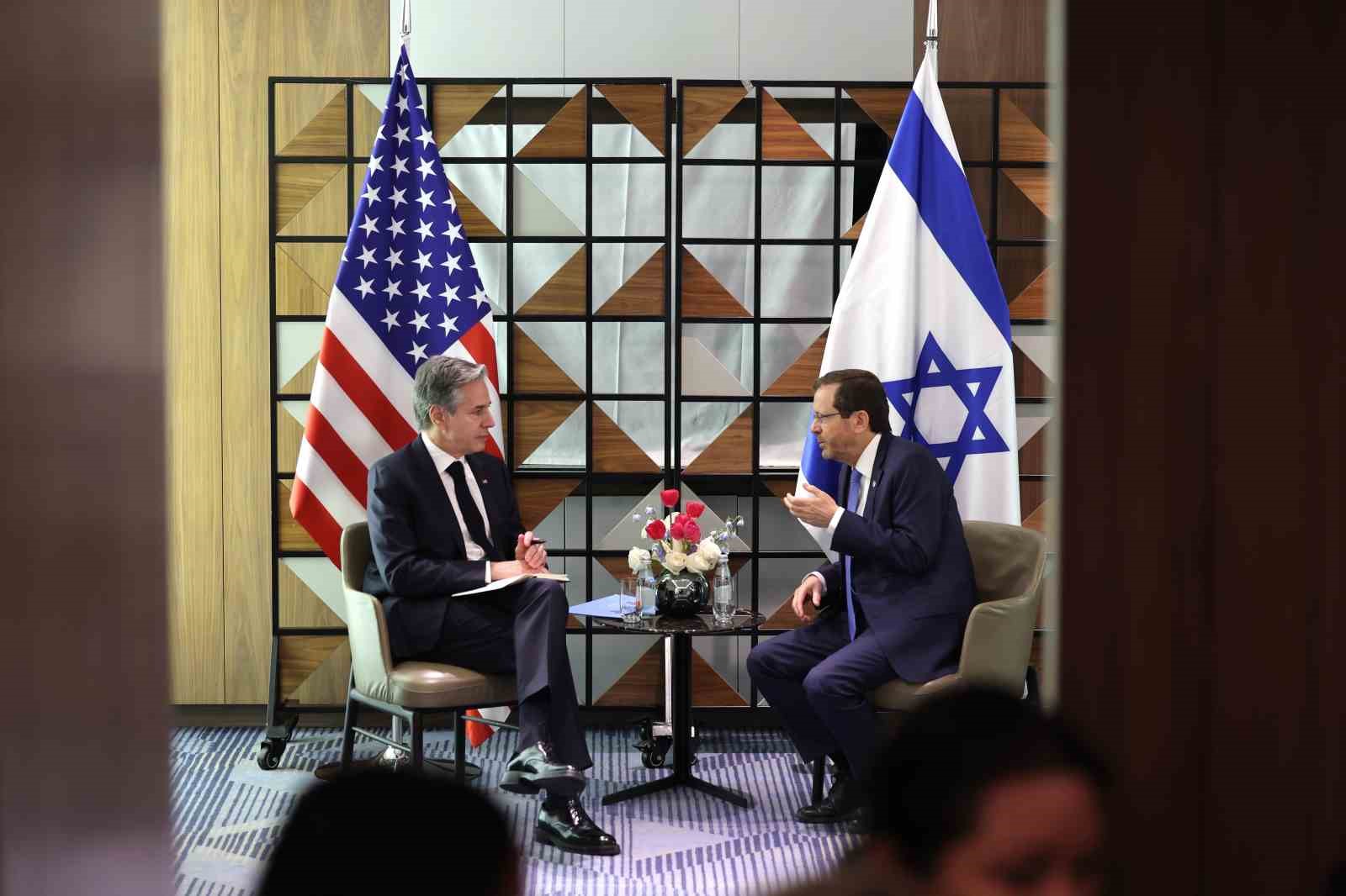 Herzog: “Desteğiniz, İsrail’in güvenliğine olan kararlı bağlılığınız ve İsrail’in bu savaşı kazanmasını sağladığınız için size minnettarız”