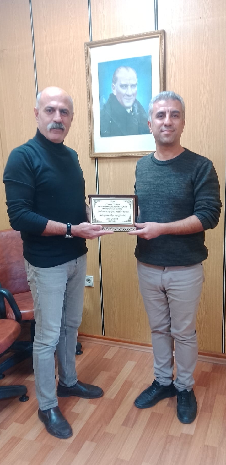 Avanos Anadolu Lisesi Müdürü KOLUTEK’ten Yukarı Mahalle Muhtarlığı’na Teşekkür Ziyareti