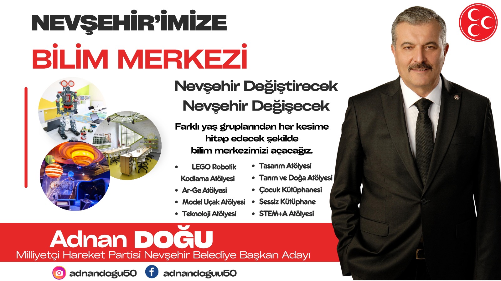 Adnan Doğu’dan “BİLİM MERKEZİ” müjdesi