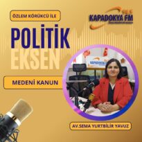 Özlem Körükcü’nün Yapım ve Sunuculuğu Üstlendiği Politik Eksen Programına Av.Sema Yurtbilir Yavuz Konuk Oldu