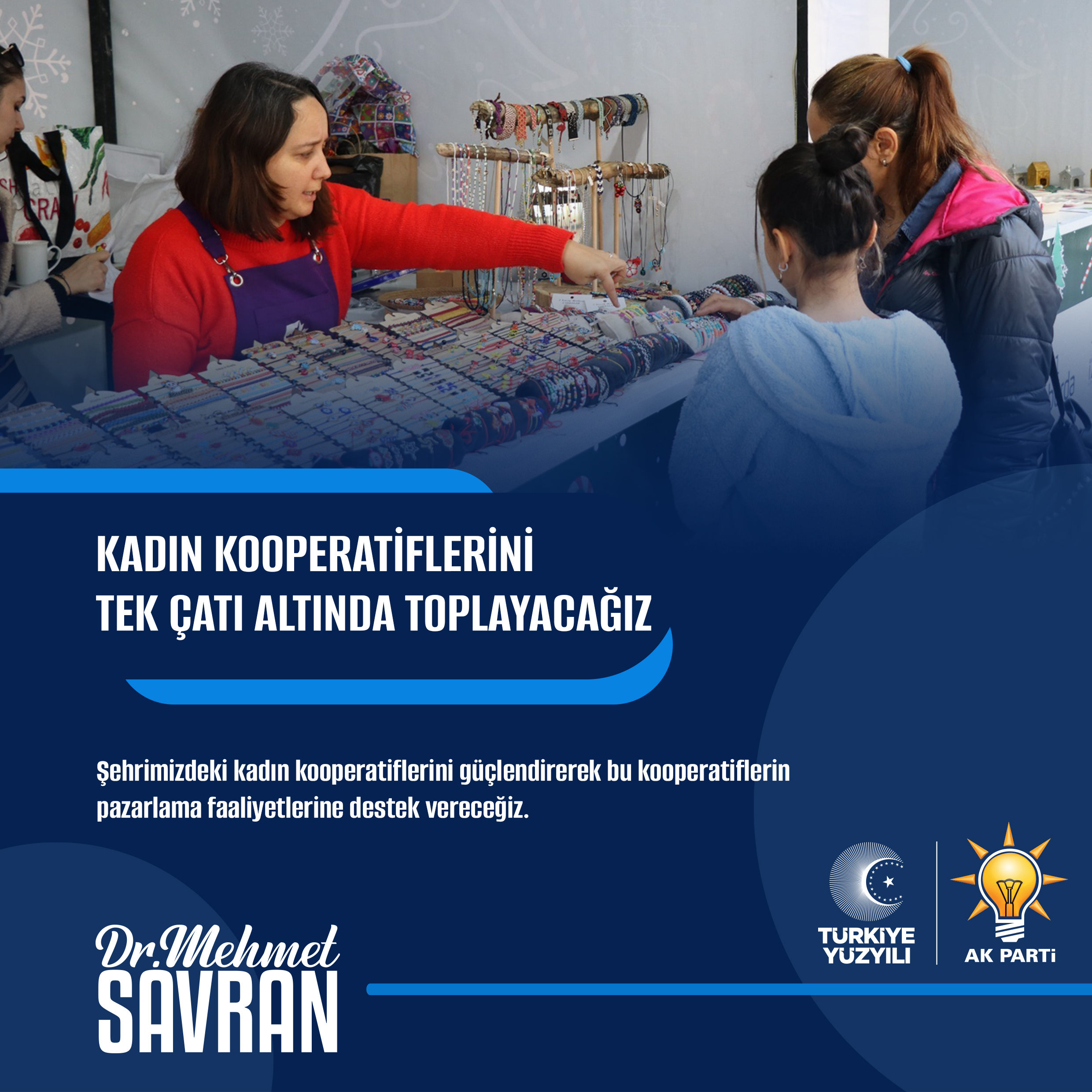 AK PARTİ ADAYI SAVRAN’DAN KADIN KOOPERATİFLERİNE DESTEK PROJESİ