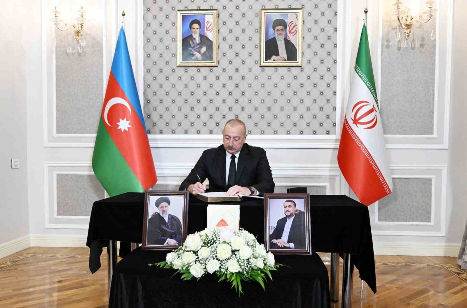 Aliyev’den İran büyükelçiliğine taziye ziyareti