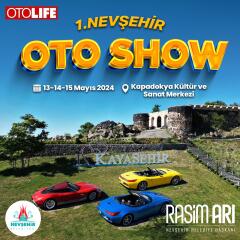 1.NEVŞEHİR OTO SHOW ETKİNLİĞİ 13 MAYIS’TA BAŞLIYOR