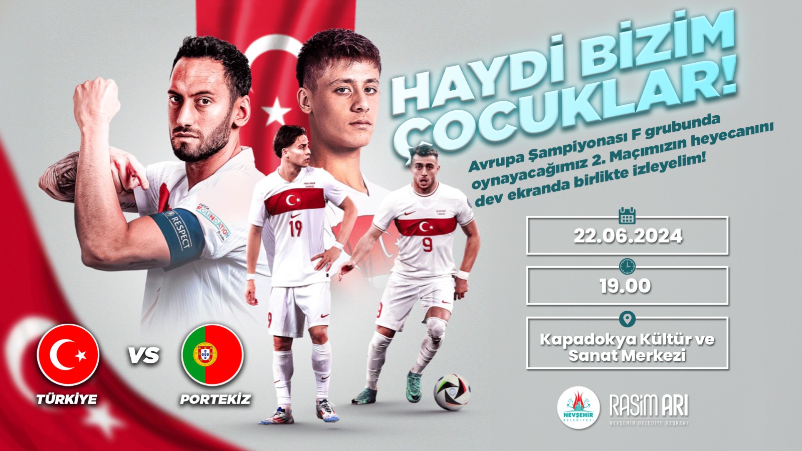 MİLLİ HEYECAN DEV EKRANDA YAŞANACAK