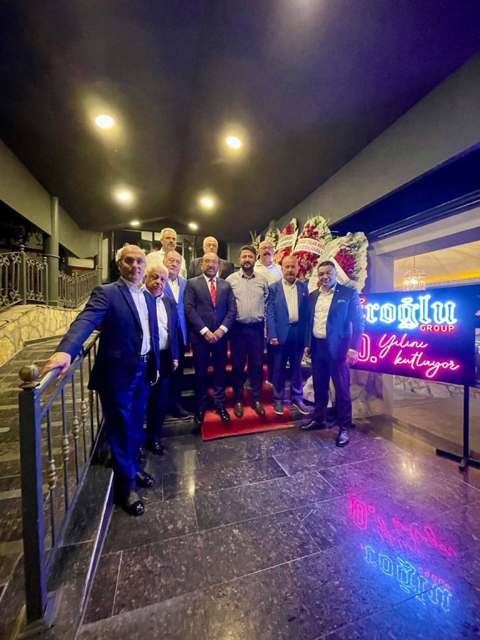 Eroğlu Group’un 50. Yıl Kutlama Yemeğine Önemli İsimler Katıldı