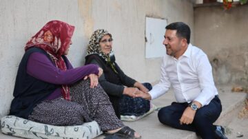 BELEDİYE BAŞKANI ARI, CEVHER DUDAYEV, BEKDİK BE BAHÇELİEVLER MAHALLELERİNDE VATANDAŞLARLA BULUŞTU
