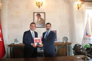İBB Başkanı Ekrem İmamoğlu’ndan Ürgüp Belediye Başkanı Ali Ertuğrul Bul’a Ziyaret
