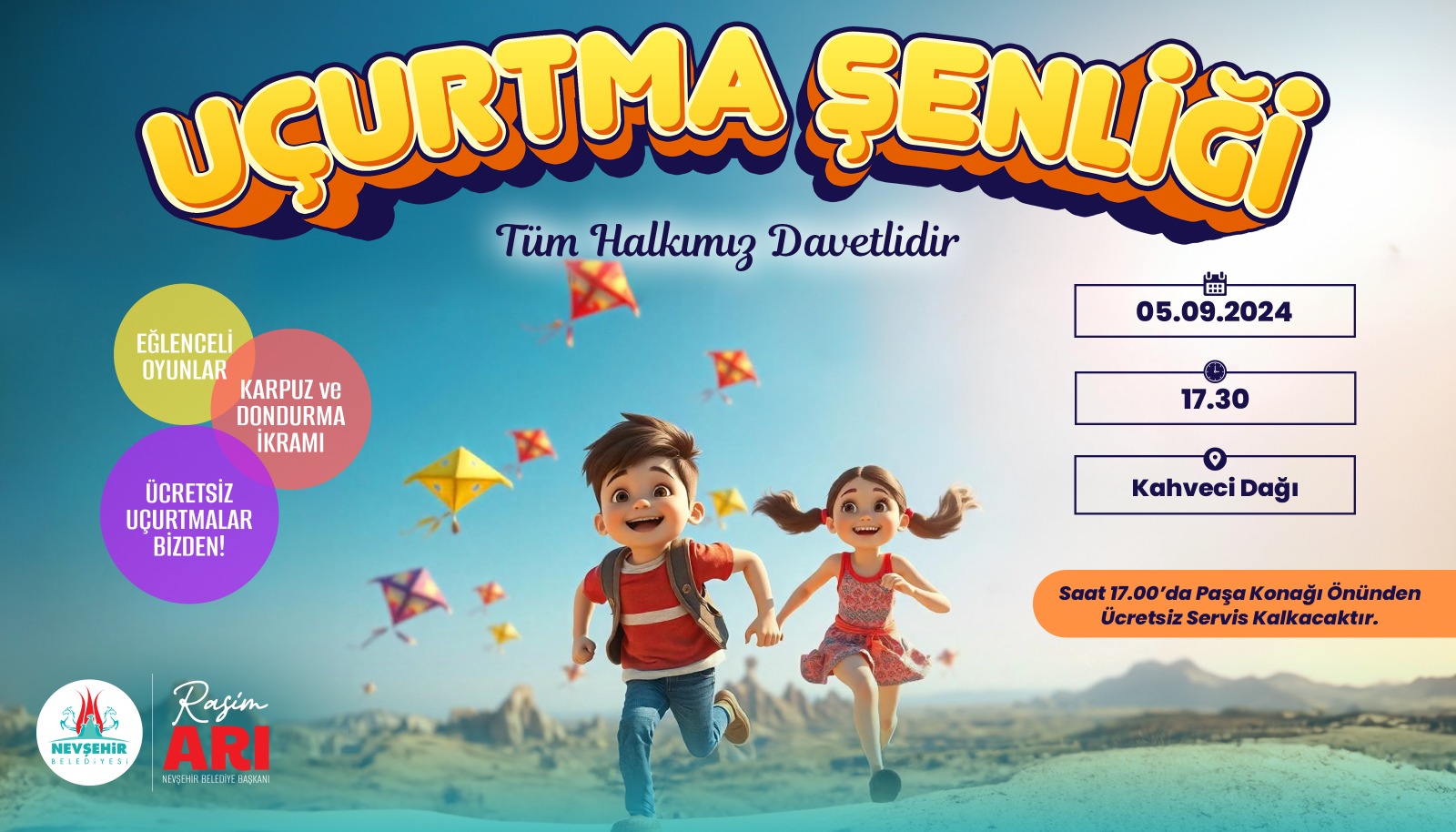 KAHVECİ DAĞI’NDA UÇURTMA ŞENLİĞİ DÜZENLENECEK