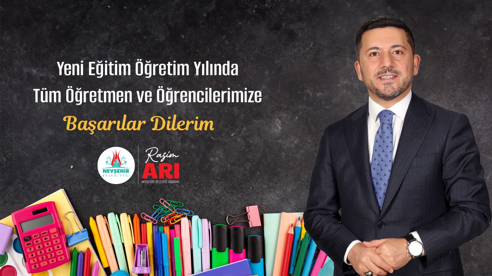 BAŞKAN RASİM ARI’DAN YENİ EĞİTİM-ÖĞRETİM YILI MESAJI