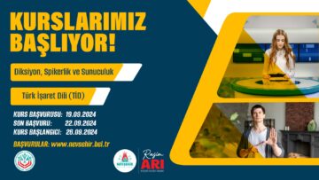 Nevşehir Belediyesi Kapadokya Eğitim Merkezi (KAPEM) İki Yeni Kurs Açılıyor!