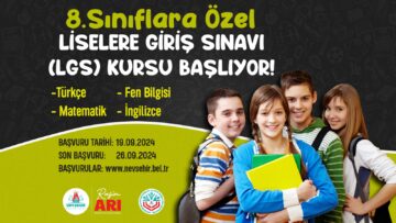 NEVŞEHİR BELEDİYESİ LGS’YE HAZIRLANAN ÖĞRENCİLER İÇİN ÜCRETSİZ HAZIRLIK KURSU DÜZENLİYOR