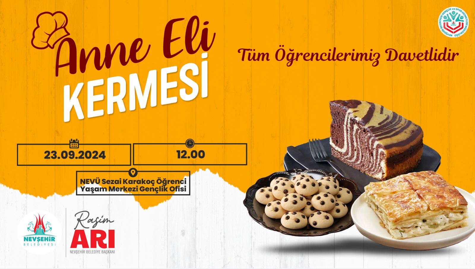 NEVŞEHİR BELEDİYESİ VE GÖNÜLLÜ KADINLARIN İŞ BİRLİĞİNDE ÖĞRENCİLER İÇİN KERMES