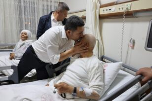 BAŞKAN ARI’DAN HASTANE ZİYARETİ