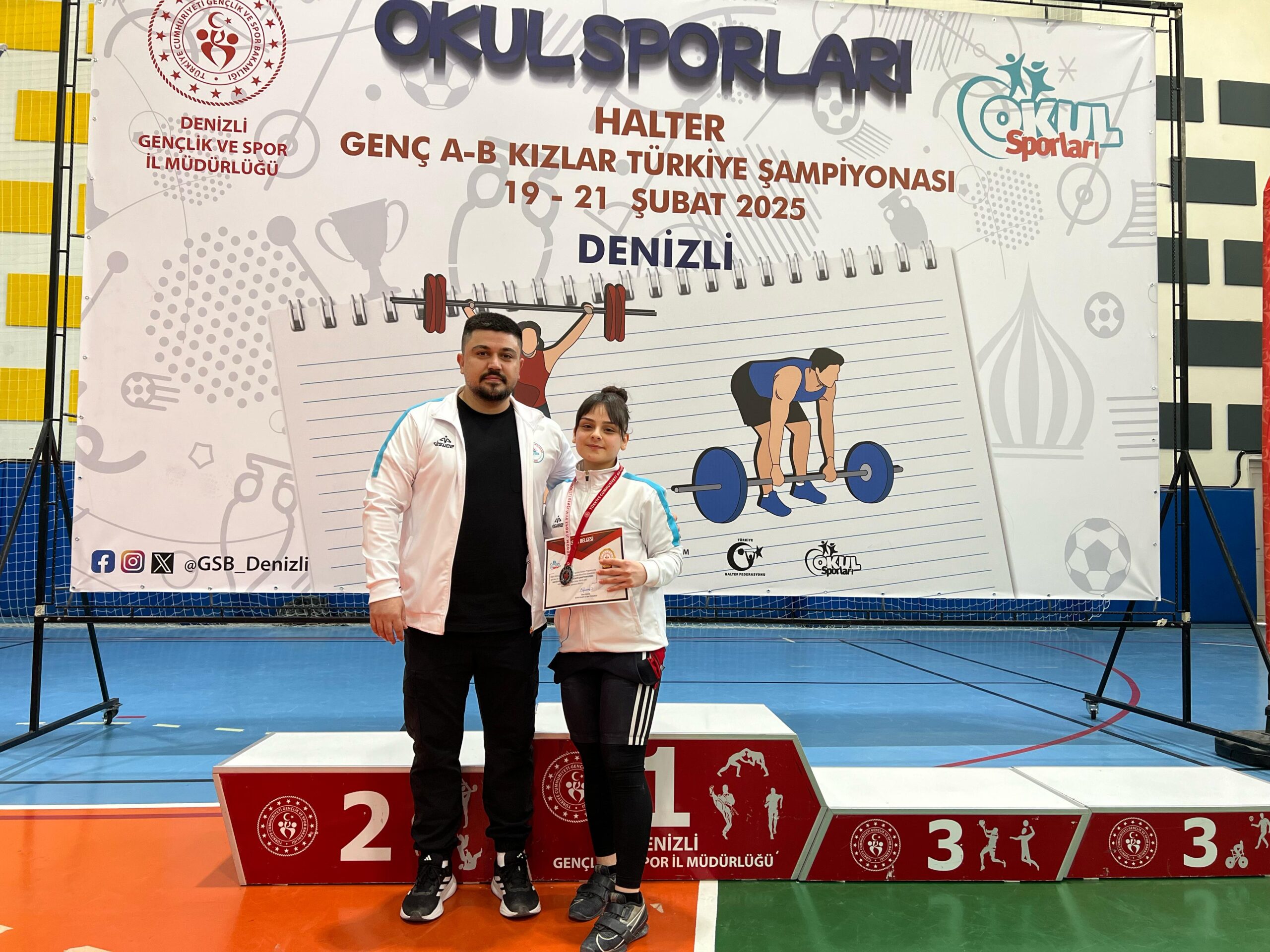 Nevşehirli Halterci Hatice Kızmaz Türkiye İkincisi Oldu